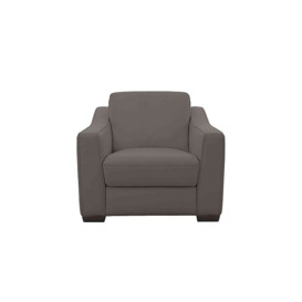 Optimus NC Leather Armchair - Charcoal Grey