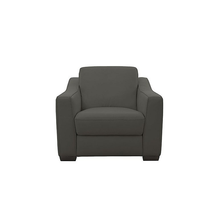 Optimus NC Leather Armchair - Charcoal Grey