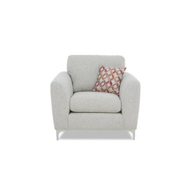Pippa Fabric Chair with Chrome Feet - Spring Spice/Orange