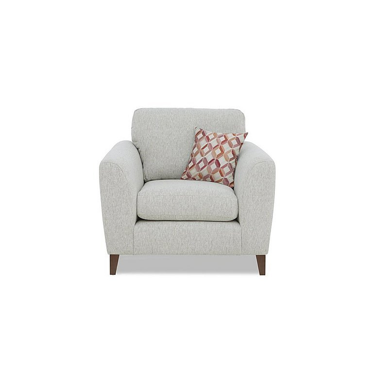 Pippa Fabric Chair with Walnut Feet - Spring Spice/Orange