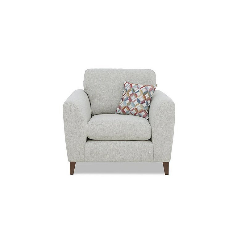 Pippa Fabric Chair with Walnut Feet - Spring Tutti Fruti/Teal