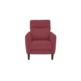 Compact Collection Petit Fabric Power Recliner Armchair - Red