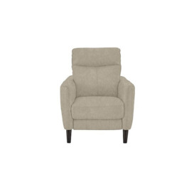 Compact Collection Petit Fabric Power Recliner Armchair - Cream