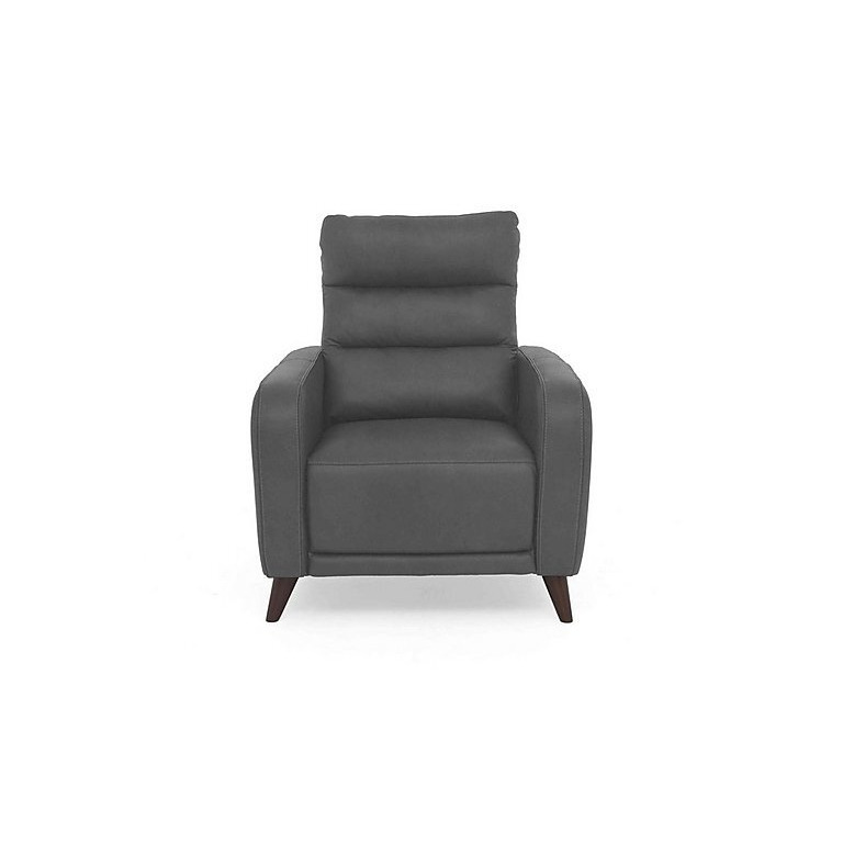 Quinn Fabric Chair with Power Recliner - Velvet Grey