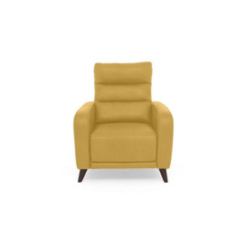 Quinn Fabric Chair with Power Recliner - Velvet Giallo