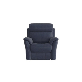 Relax Station Revive Fabric Manual Recliner Armchair - R23 Blue