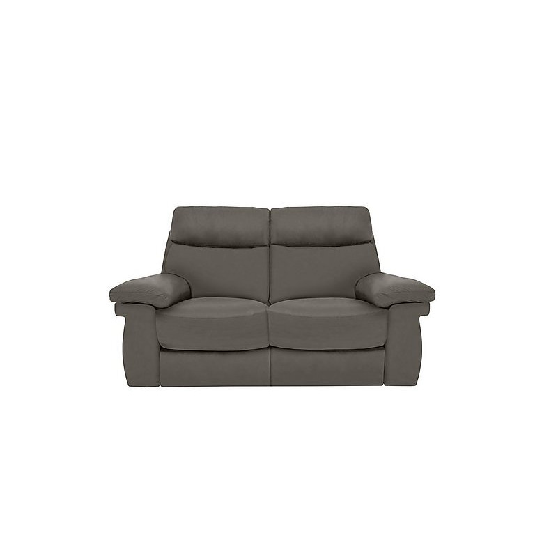 Comfort Story - Serene 2 Seater Leather Recliner Sofa with Headrests and Power Lumbar - Elephant