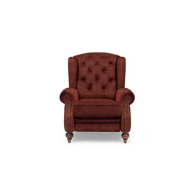 At The Helm - Shackleton Fabric Power Recliner Wing Chair - Tawny