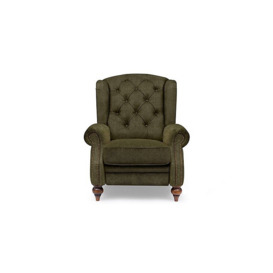 At The Helm - Shackleton Fabric Power Recliner Wing Chair - Pine