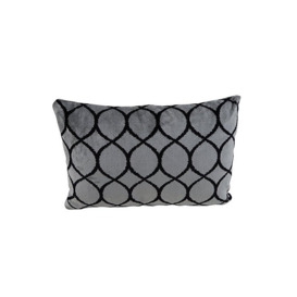 Alexander and James - Sumptuous Fabric Bolster Cushion - Canto Silver