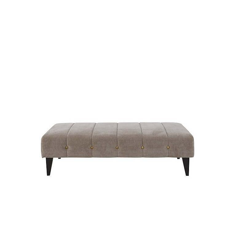 Alexander and James - Sumptuous Fabric Bench Footstool - Chamonix Wicker Gold