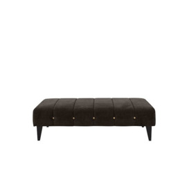 Alexander and James - Sumptuous Fabric Bench Footstool - Chamonix Mocha Gold