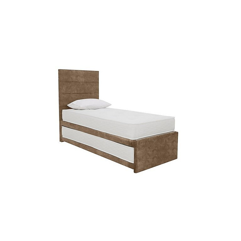 Sleep Story - Guest Bed with Coil Mattress - Lace Caramel