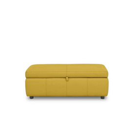 Stark 120cm Leather Blanket Box - Yellow