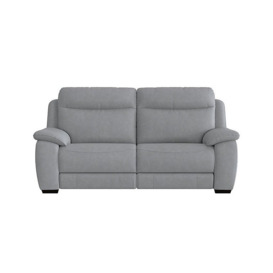 Starlight Express 3 Seater Fabric Recliner Sofa with Power Headrests - Bluish Grey