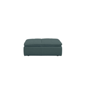 Starlight Express BV Leather Storage Chair Footstool - BV Lake Green