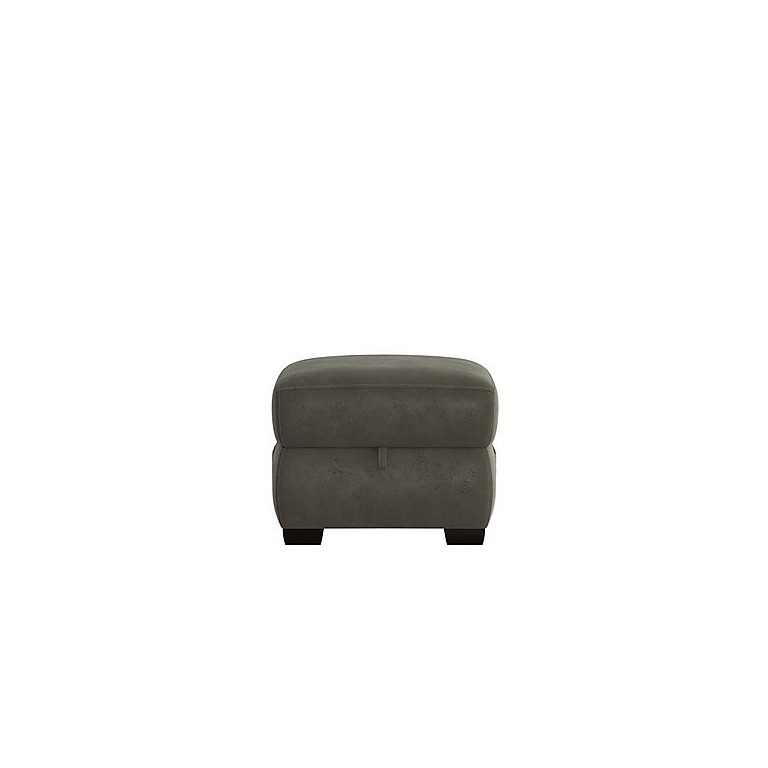 Starlight Express Fabric Storage Footstool - R16 Charcoal