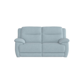 Touch 2 Seater Heavy Duty Fabric Manual Recliner Sofa - Baby Blue