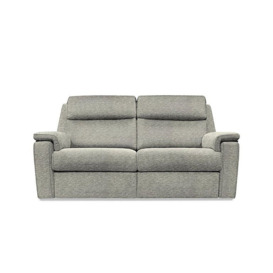 G Plan - Thornbury 3 Seater Fabric Recliner Sofa with Headrests and Power Lumbar - Mirage Powder