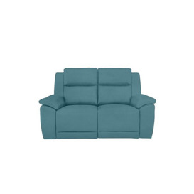 Utah 2 Seater Fabric Power Recliner Sofa - Velvet Blu