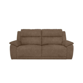 Utah 3 Seater Fabric Sofa - Classic Brown