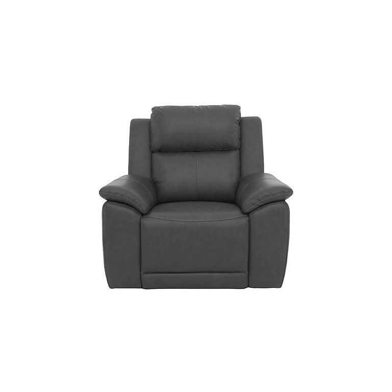 Utah Leather Chair - Grey