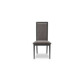 Vita Wooden Dining Chair with Patterned Upholstered Back