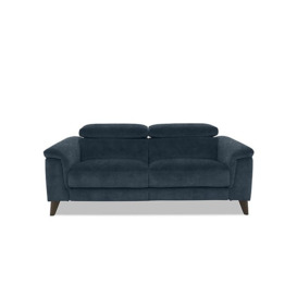 Wade 2 Seater Fabric Sofa - Silverish Blue