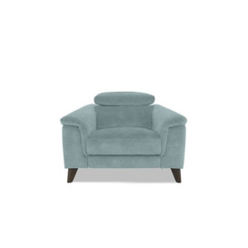 Wade Fabric Power Recliner Chair - Baby Blue