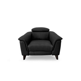 Wade NC Leather Power Recliner Chair - Black