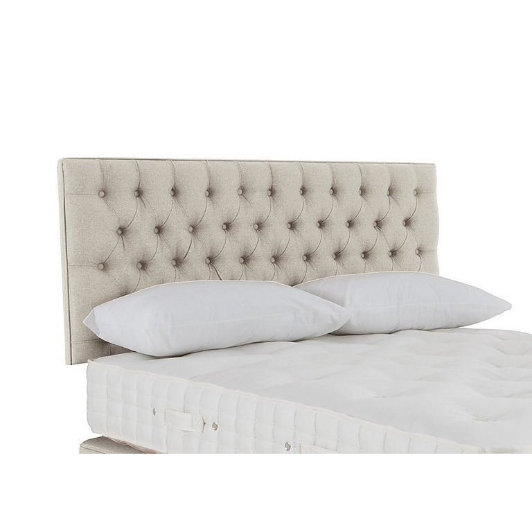 Hypnos - Wooburn Strutted Headboard - Small Double - Tweed Stone