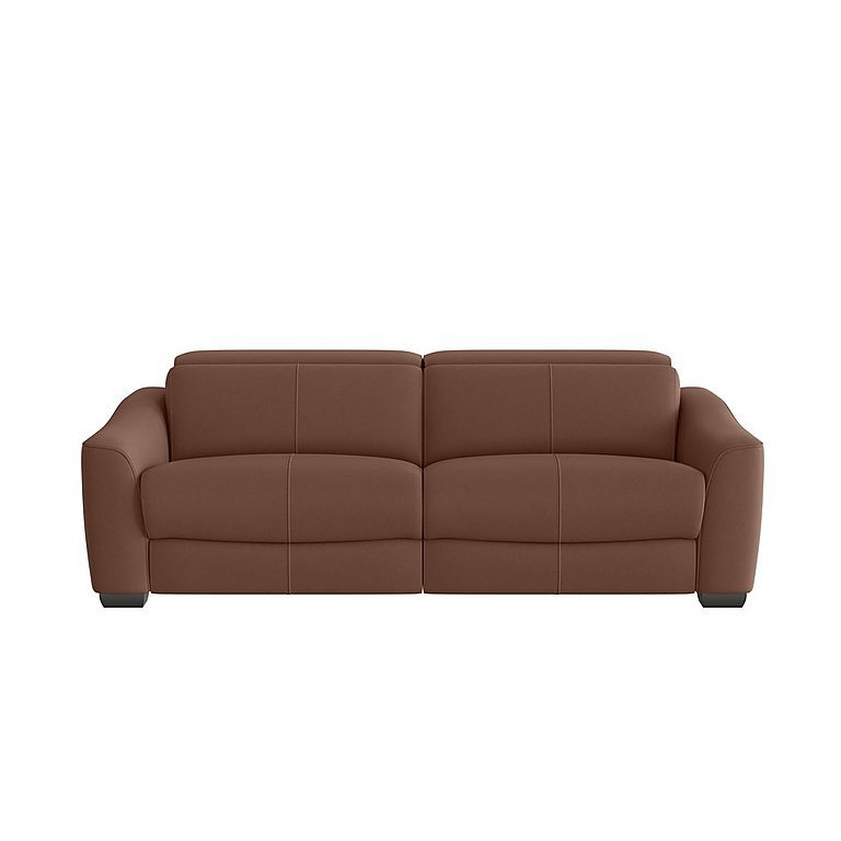 Xavier 3 Seater Fabric Sofa with Power Recliner - Dark Taupe