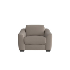 Xavier Fabric Armchair with Power Recliner - Silver