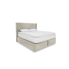Harrison Spinks - Yorkshire 20k Pillow Top Firm Divan Set with 4 Drawers - King Size - Mole Pebble