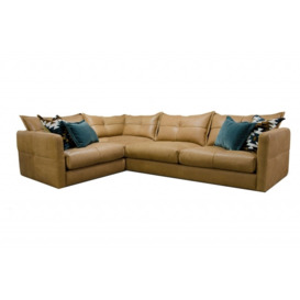 Alexander and James Tod L Shape Closed Arm Corner Sofa - Right Hand Facing - Brown