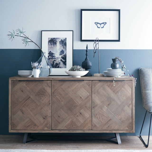 Parquet Oak 3 Door Sideboard