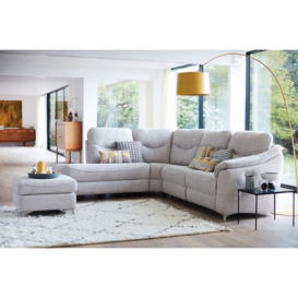 G Plan Jackson RHF Fabric Corner Chaise Sofa - No Recliner - Grey - Right Hand Facing
