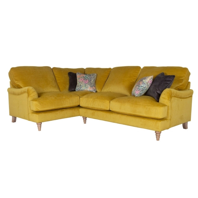 Beatrice Medium 4 Seater Standard Back Corner Sofa - Left Hand Facing - Yellow