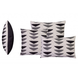 Scatter Cushion in Zara Black - 55 x 55 cm