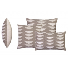 Scatter Cushion in Zara Taupe - 45 x 45 cm