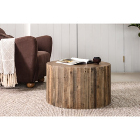 Fairfax Reclaimed Slatted Wood Coffee Table - Reclaimed