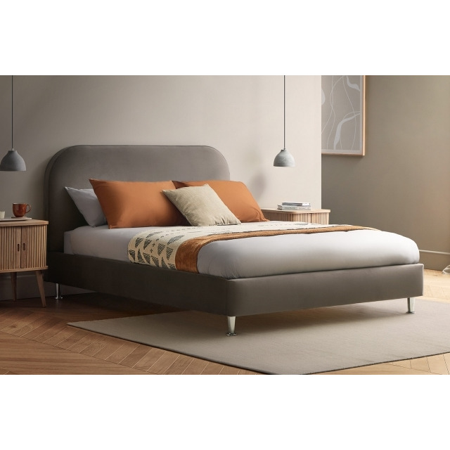 Silentnight Fara Upholstered Bed Frame - Single - Grey