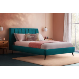Silentnight Octavia Upholstered Bed Frame - Double - Blue