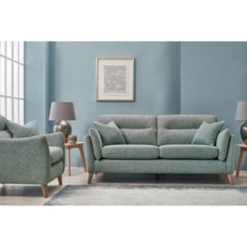 Cornwall 2 Seater Reclining Lounger Sofa - No Recliner - Blue