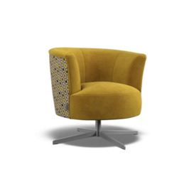 New Orla Kiely Lily Swivel Chair - Premium Plain All Over