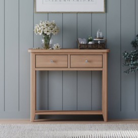 Arlo Natural Oak Console Table - Oak