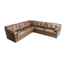 Alexander and James Bailey Leather Large 5 Seater Corner Sofa - Brown