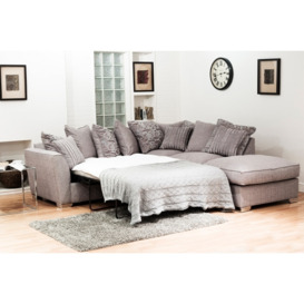 Fantasy L Shape Corner Sofa Bed With Scatter Back - Right Hand Facing