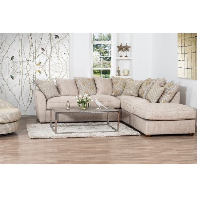 Atlantia Corner Chaise Sofa With Scatter Back - Right Hand Facing