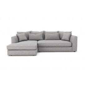 Hadleigh L Shaped Small Corner Chaise Sofa - Left Hand Facing - Mid Grey